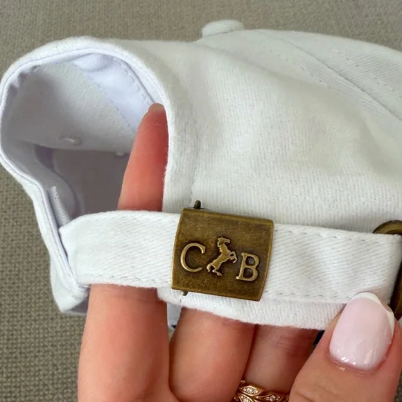 Cheval Blan White Cap with Blue Embroidery Cup one Size Cheval Blan White Cap with Blue Embroidery Cup one Size main image 2